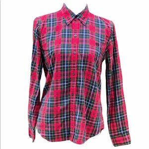 Chaps Classics Plaid Long Sleeve Size M
